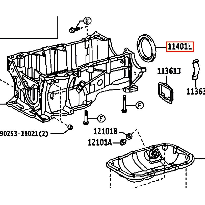 Phốt đuôi cốt máy Noah - hãng TOYOTA | 9031176002