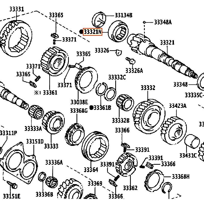 Bạc đạn Corona - hãng TOYOTA | 90365T0008