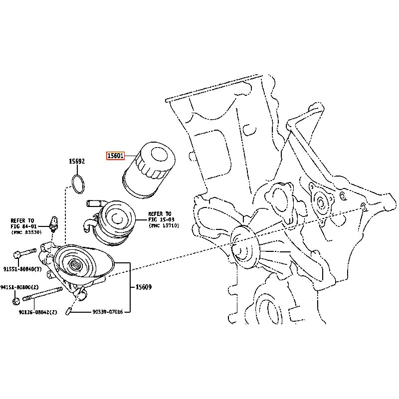 Lọc nhớt Fortuner - hãng TOYOTA | 9091520004