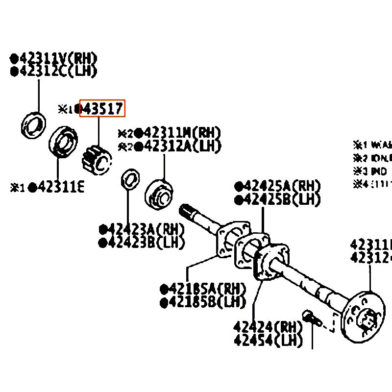 Vòng răng abs Innova - hãng TOYOTA | 4351728030