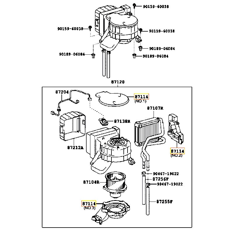 Nắp lọc gió máy lạnh Hiace - hãng TOYOTA | 8711426080