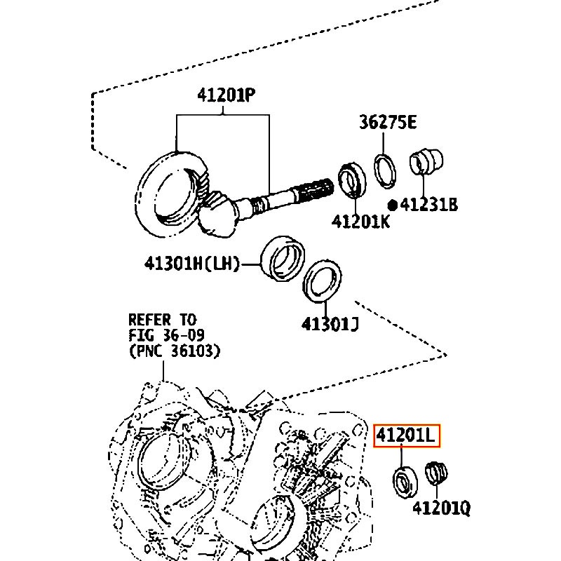 Bạc đạn Sienna - hãng TOYOTA | 9036630099