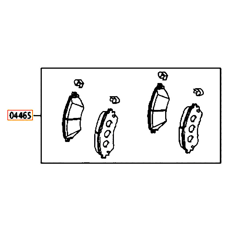 Bố thắng trước Vios - hãng TOYOTA | 044650D150