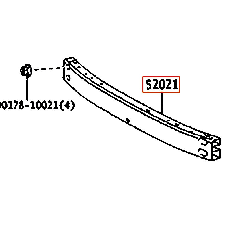 Xương ngang cản trước Corolla - hãng TOYOTA | 5202102101