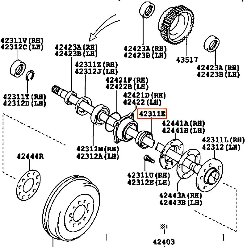 Phốt Fortuner - hãng TOYOTA | 90313T0001