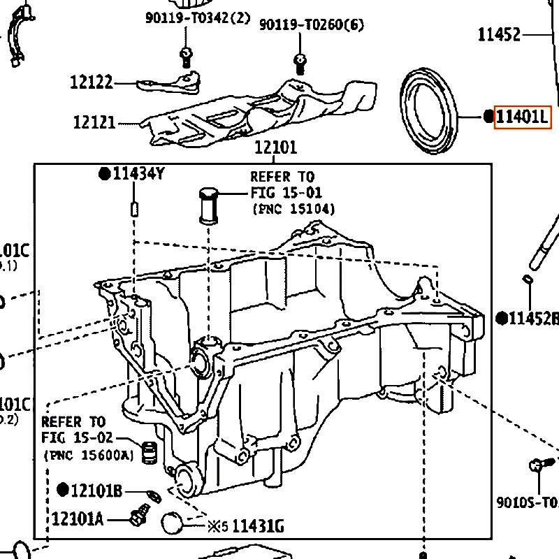 Phốt Yaris - hãng TOYOTA | 90311T0073