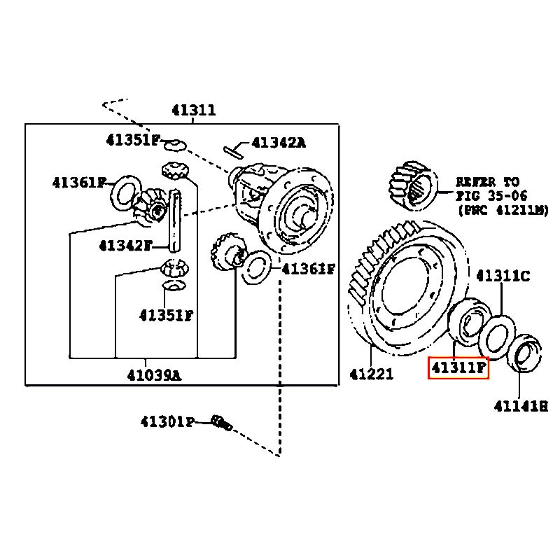 Bạc đạn RAV4 - hãng TOYOTA | 9036650078