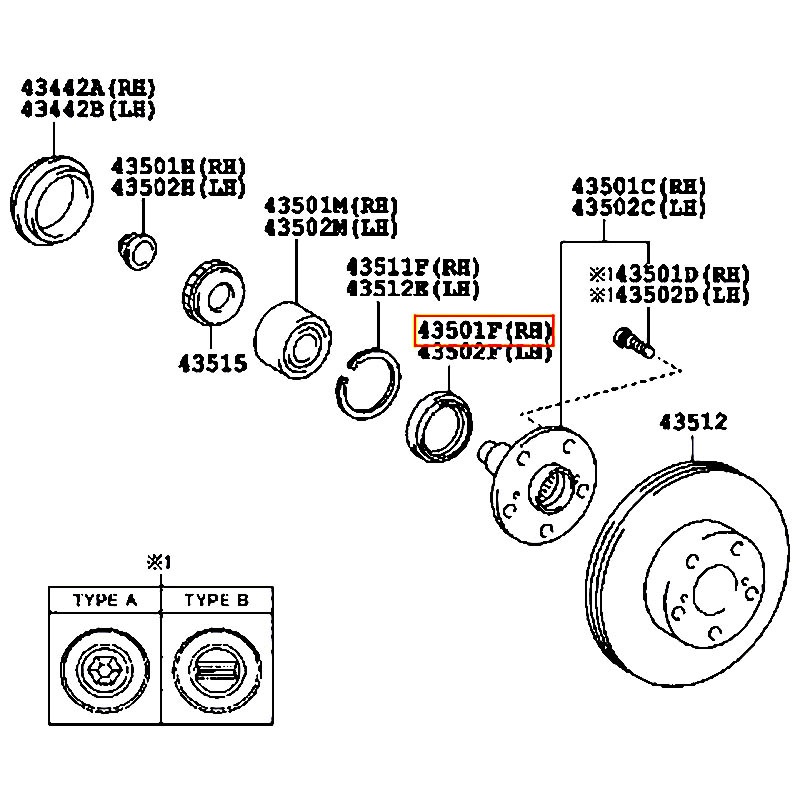 Phốt bánh trước Hilux - hãng TOYOTA | 90311T0010