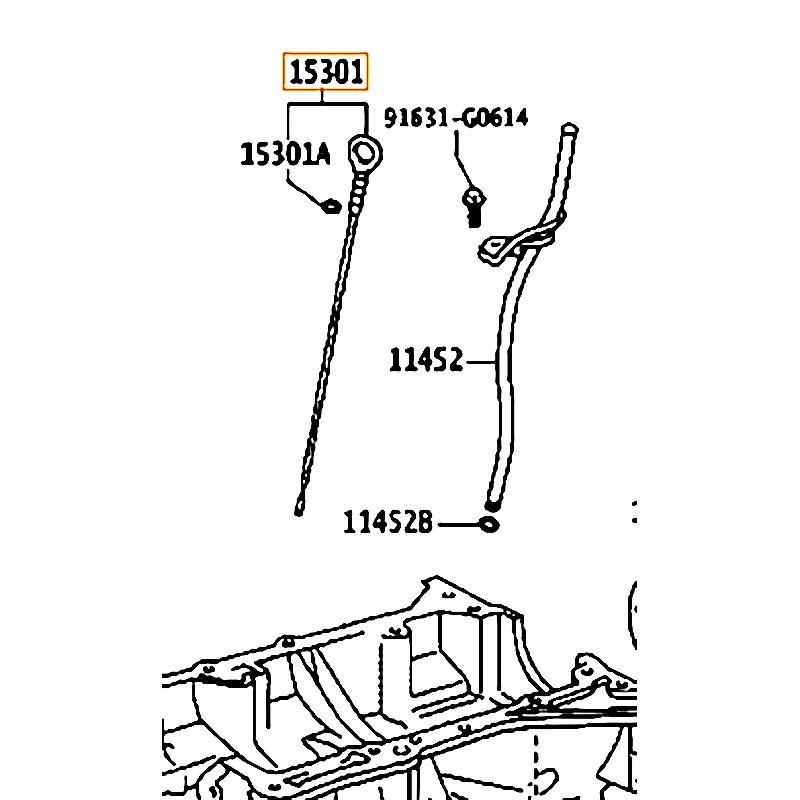 Ty thăm nhớt máy RAV4 - hãng TOYOTA | 1530128030