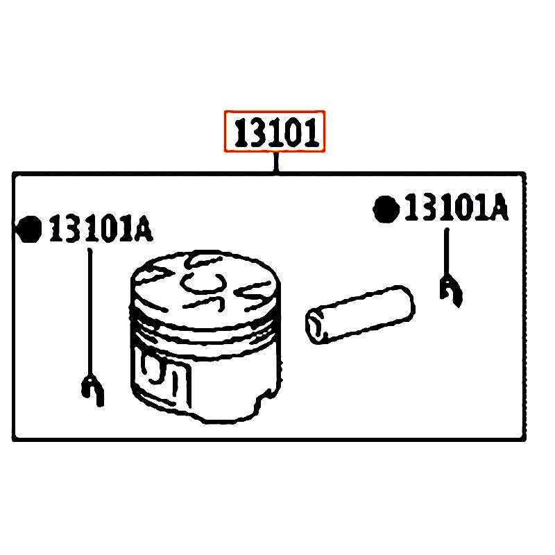 Piston Fortuner - hãng TOYOTA | 131010L11001