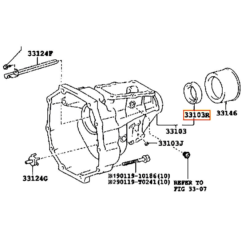 Phốt đuôi hộp số Innova - hãng TOYOTA | 90311T0019