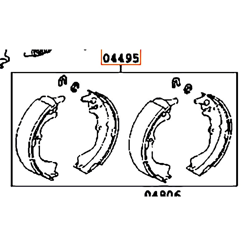 Bố thắng sau Hilux - hãng TOYOTA | 044950K010