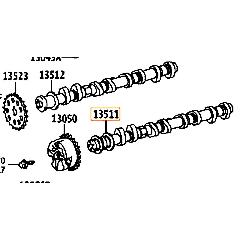 Trục cam Hiace - hãng TOYOTA | 1350175060