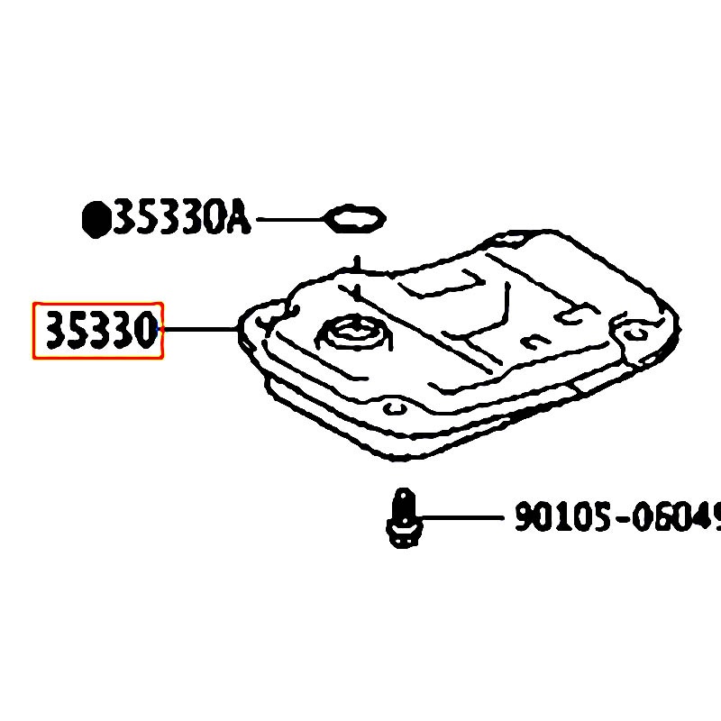 Lọc nhớt hộp số Land cruiser - hãng TOYOTA | 3533060050