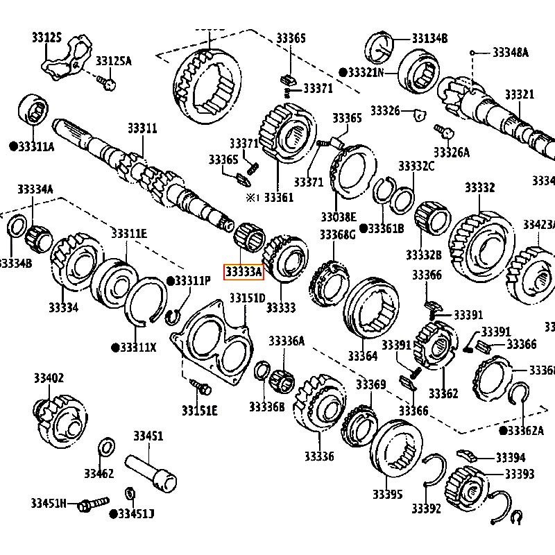 Bạc đạn đũa Corona - hãng TOYOTA | 9036431002