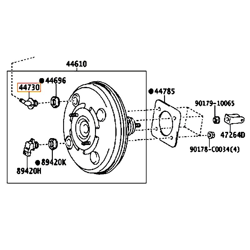 Van chân không Wish - hãng TOYOTA | 4473012070