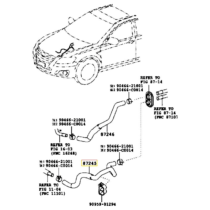 Ống nước Camry - hãng TOYOTA | 8724506620