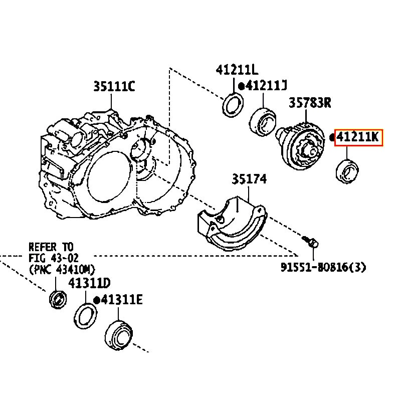 Bạc đạn Sienna - hãng TOYOTA | 9036632034