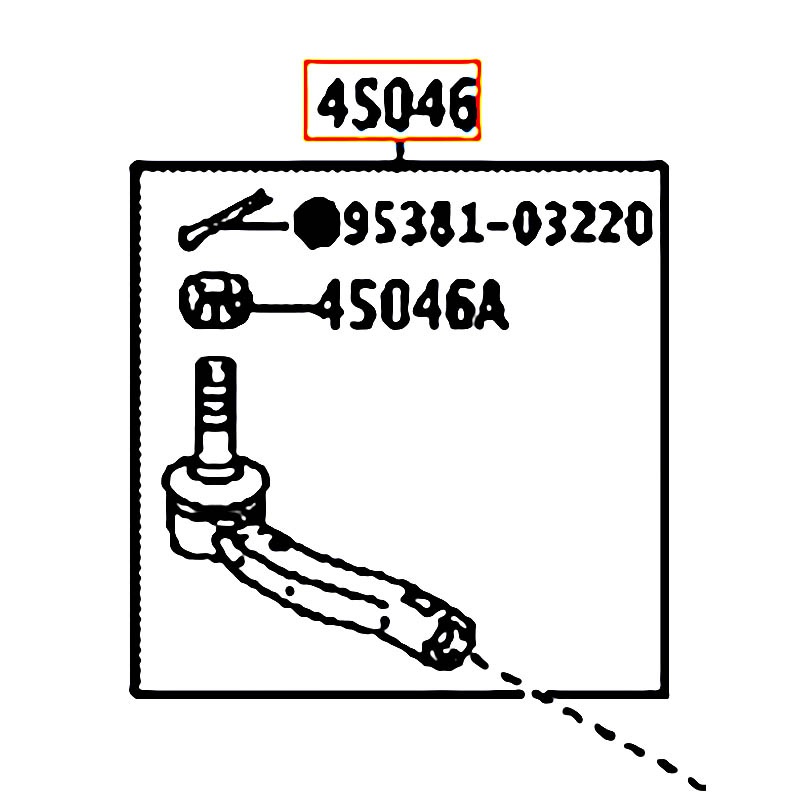 Rô tuyn lái ngoài RH Vios - hãng TOYOTA | 4504609720