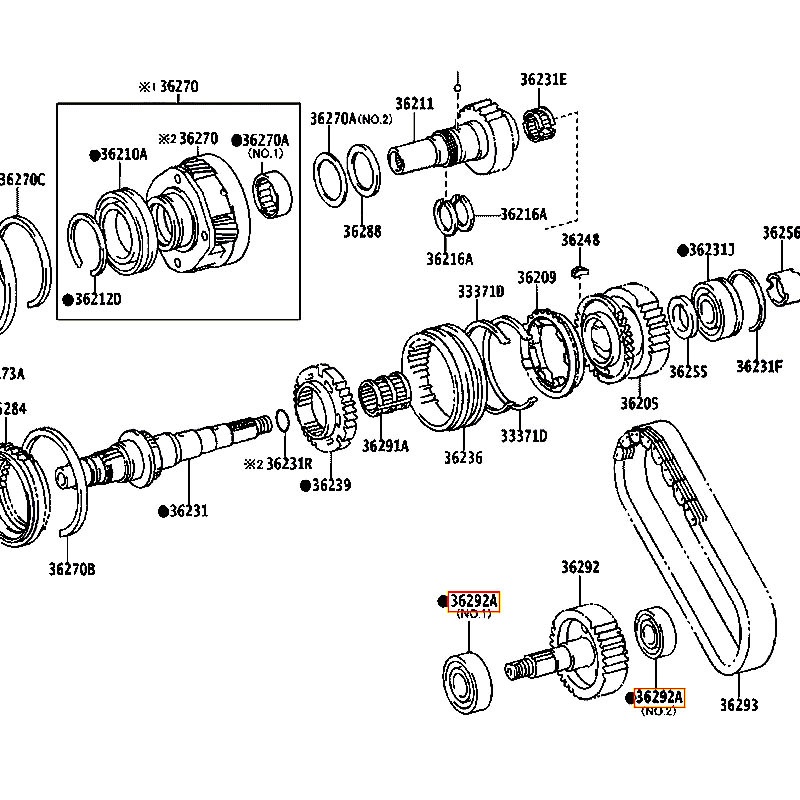 Bạc đạn trục Land cruiser - hãng TOYOTA | 9036328004