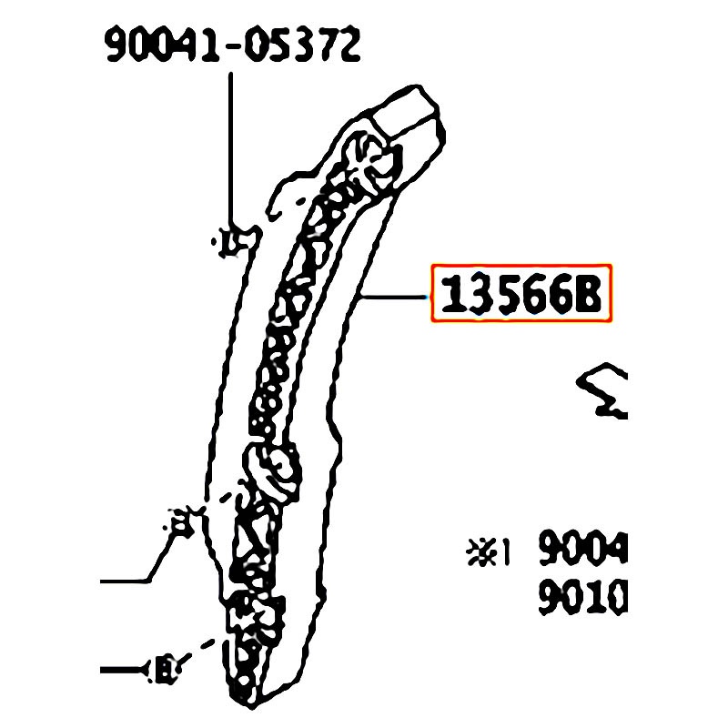 Tỳ sên cam Wigo - hãng TOYOTA | 13566BZ050