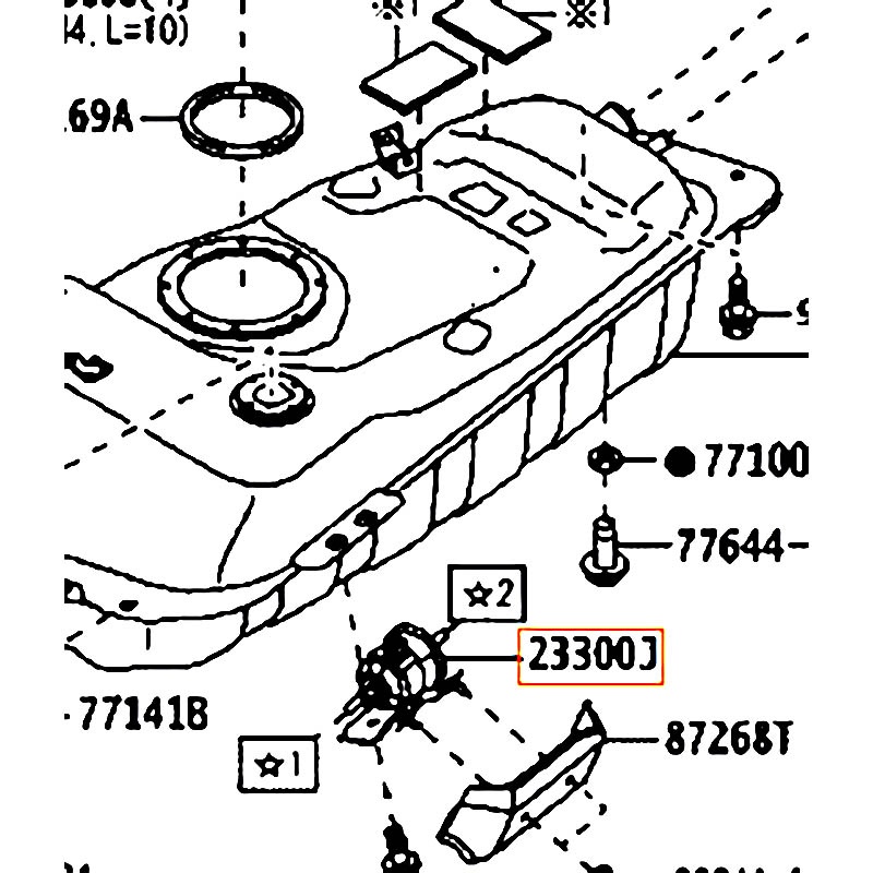 Lọc xăng Rush - hãng TOYOTA | 23300BZ010