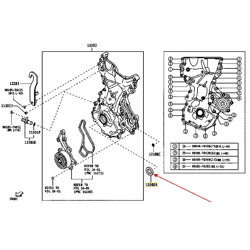 Phốt Yaris - hãng TOYOTA | 90311T0076