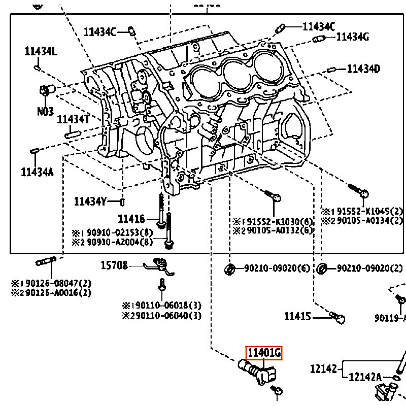 Cảm biến vị trí trục cam Hilux - hãng TOYOTA | 9091905057