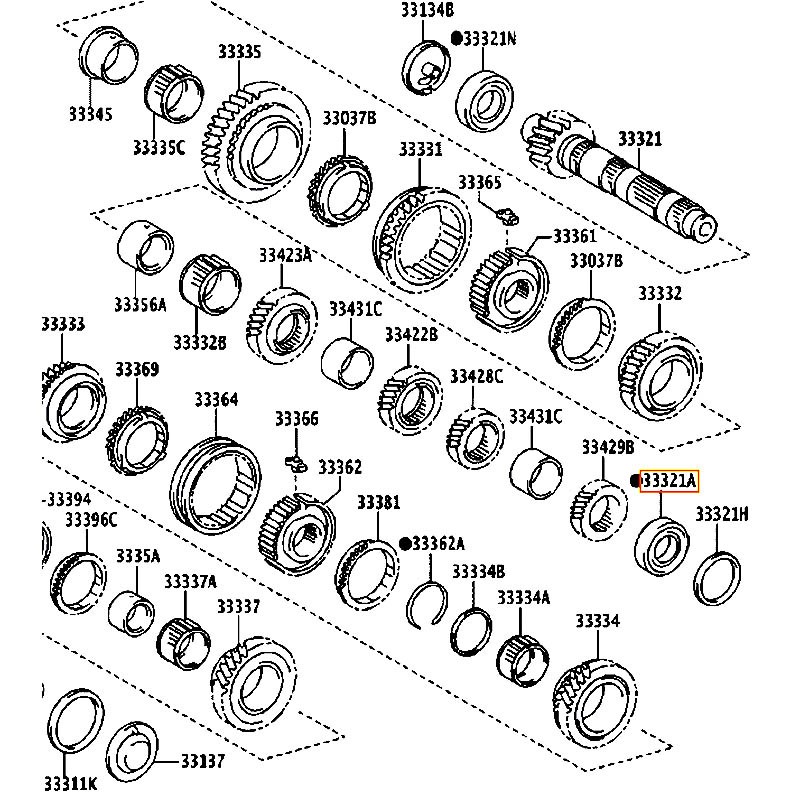 Bạc đạn Sienta - hãng TOYOTA | 9036630096