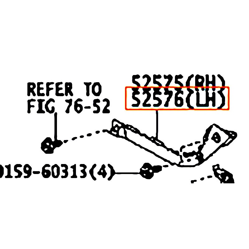 Bát cản sau LH Fortuner - hãng TOYOTA | 525760K030