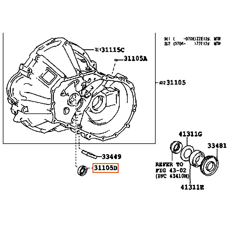 Phốt đuôi hộp số Vios - hãng TOYOTA | 9031125011