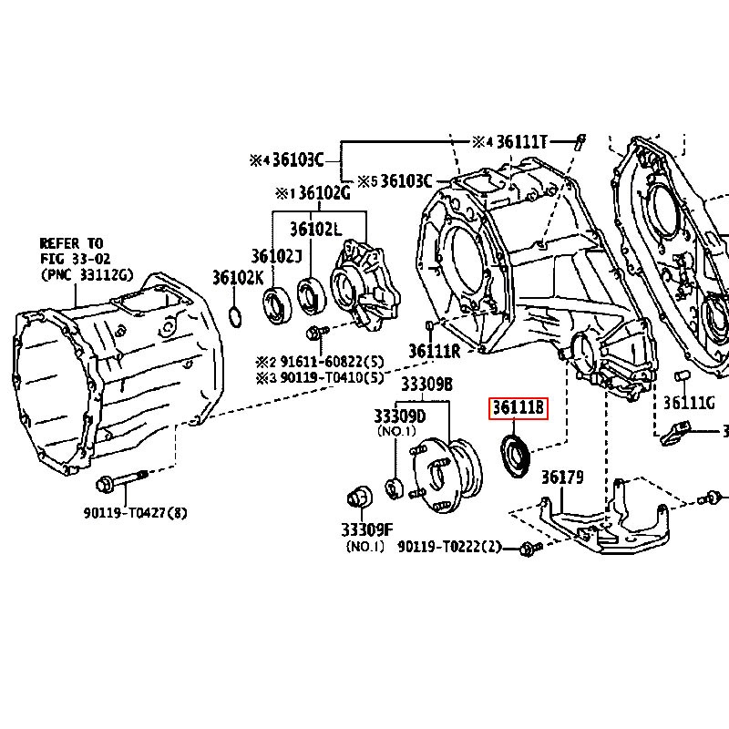 Phốt Fortuner - hãng TOYOTA | 90311T0082