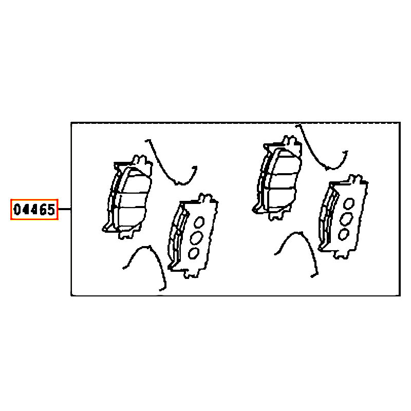 Bố thắng trước Camry - hãng TOYOTA | 0446506140