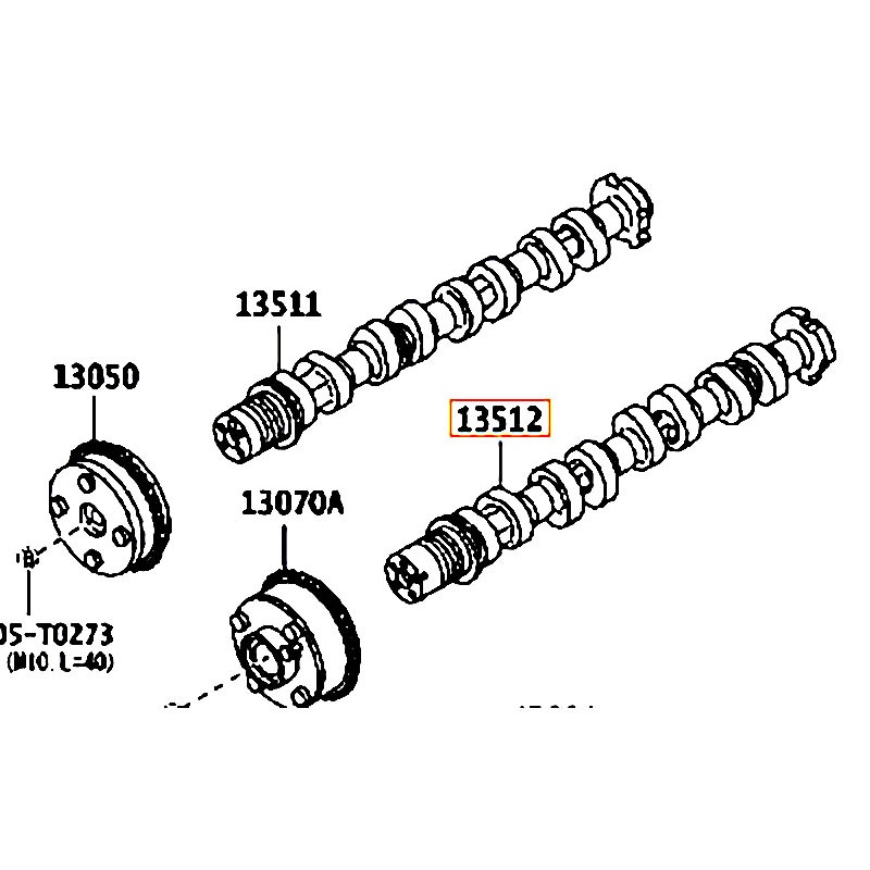 Trục cam Wigo - hãng TOYOTA | 13502BZ040