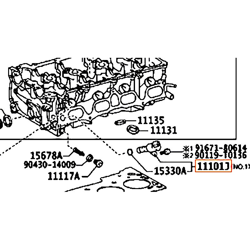 Van điều khiển nhớt Innova - hãng TOYOTA | 153300C010