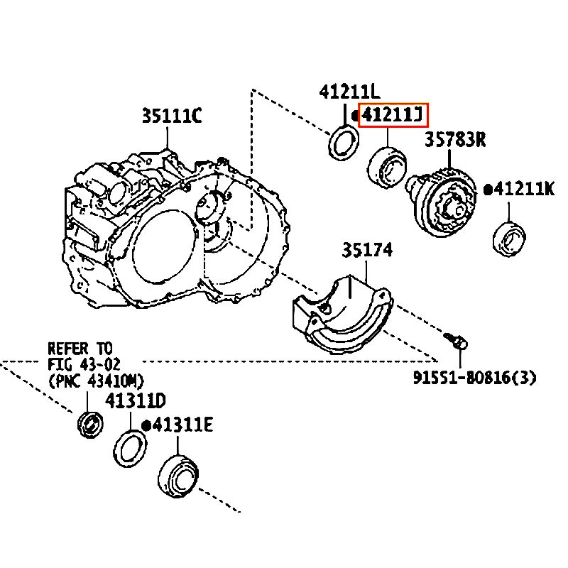 Bạc đạn Sienna - hãng TOYOTA | 9036635167