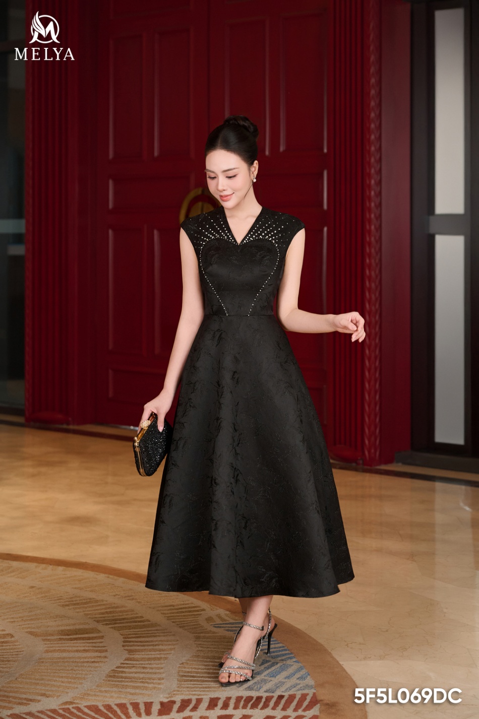 Đầm xòe - Black pearl - Đen