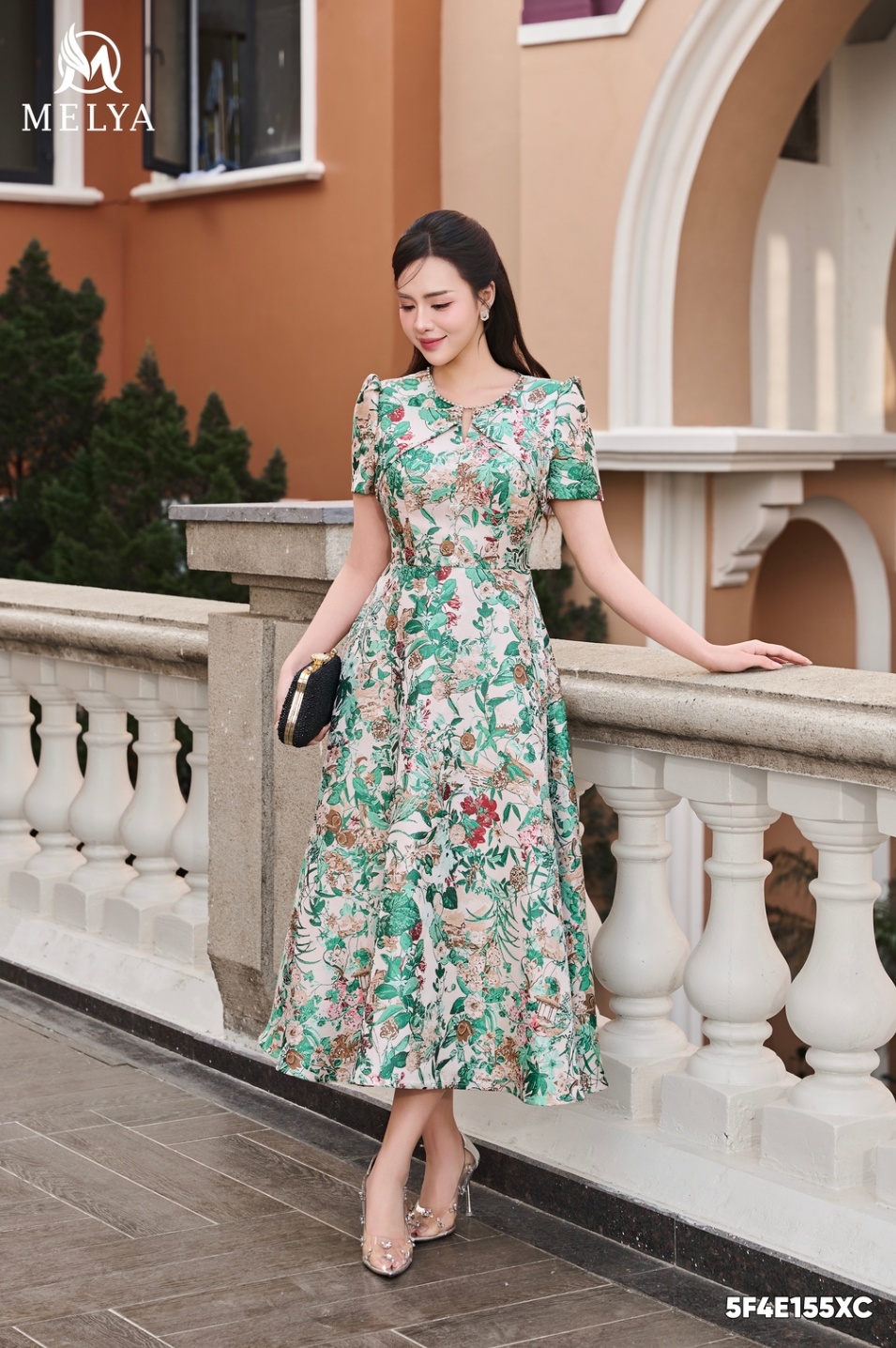 Đầm xòe - Minh linh - Họa tiết