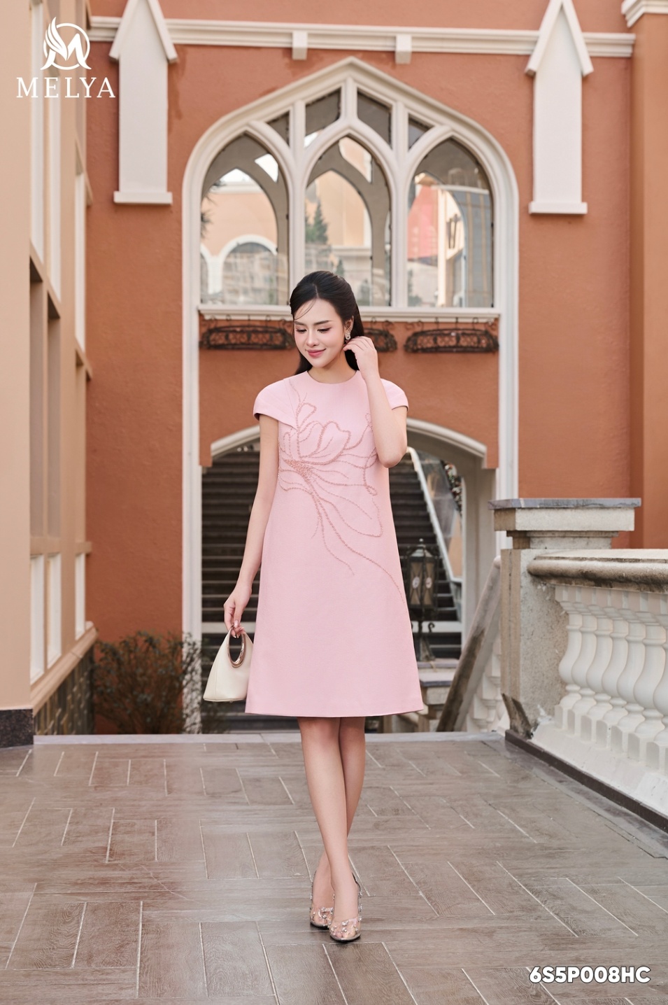 Đầm suông - Rose petal - Hồng phấn