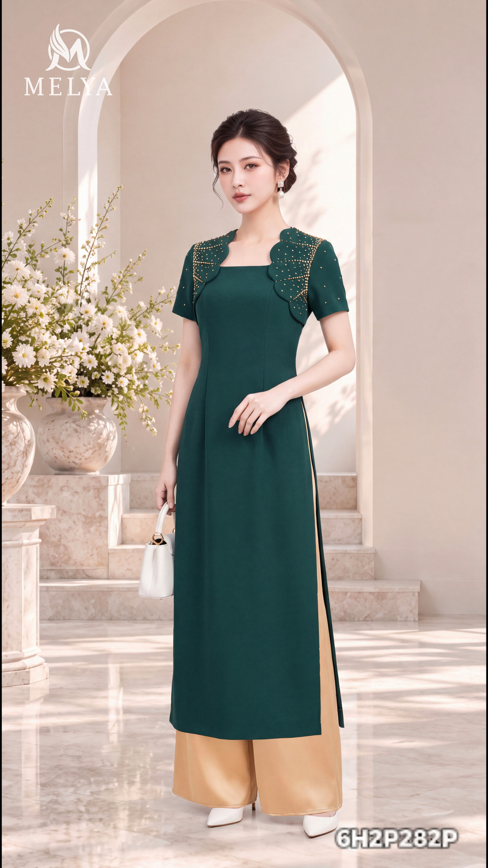 Áo dài - Lục kim phượng