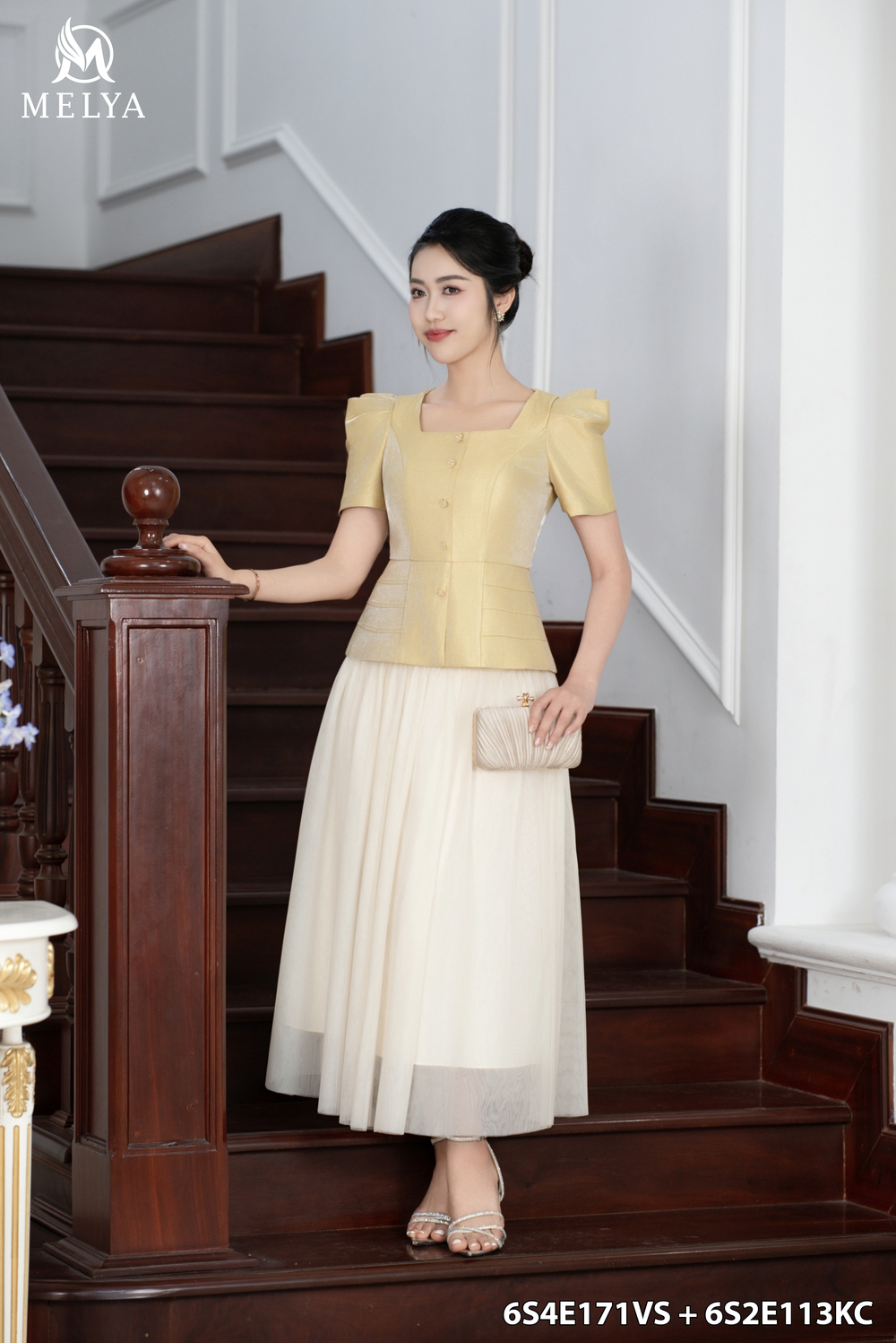 Áo kiểu - Kim ánh - Vàng