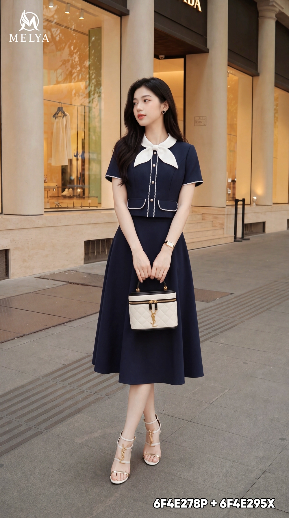Áo kiểu - Marin bow blouse -