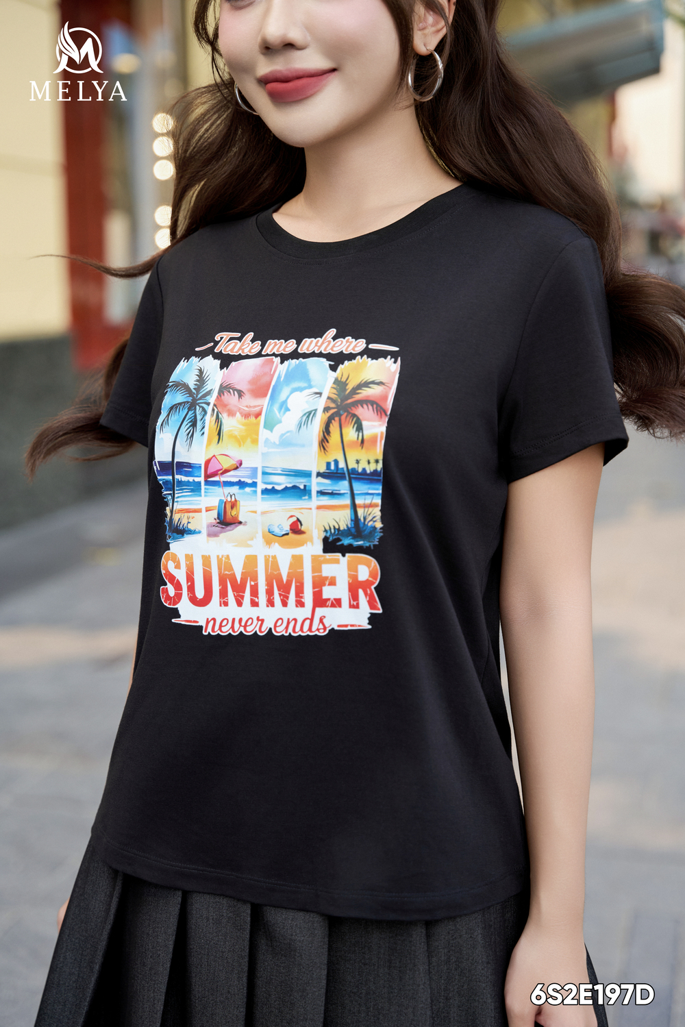 Áo phông - Summer never end - Đen