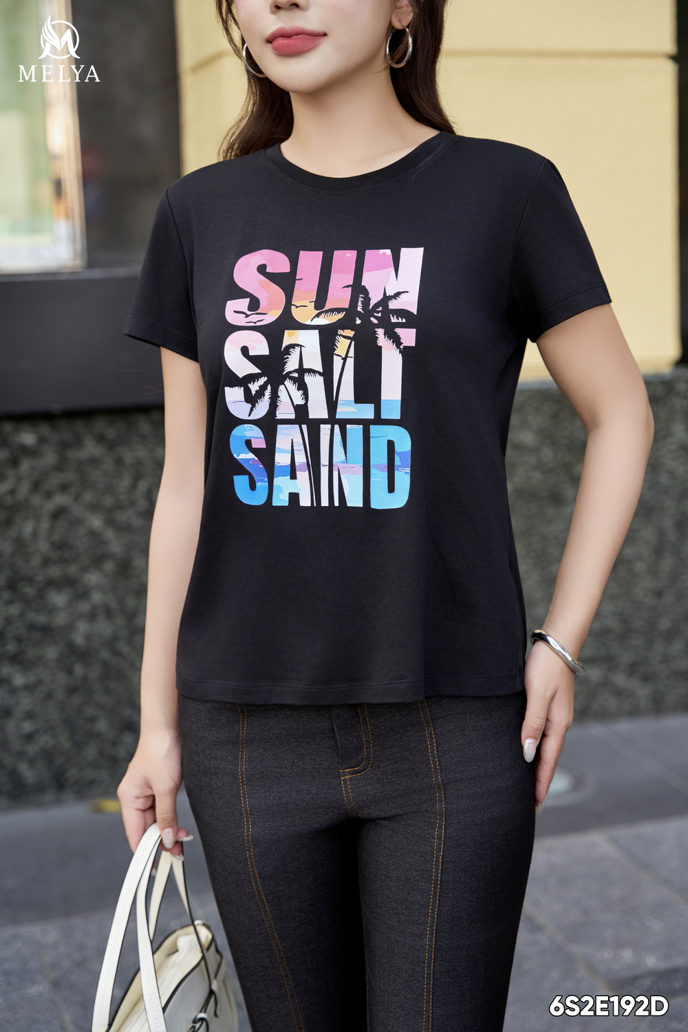 Áo phông - Sun salt sand - Đen
