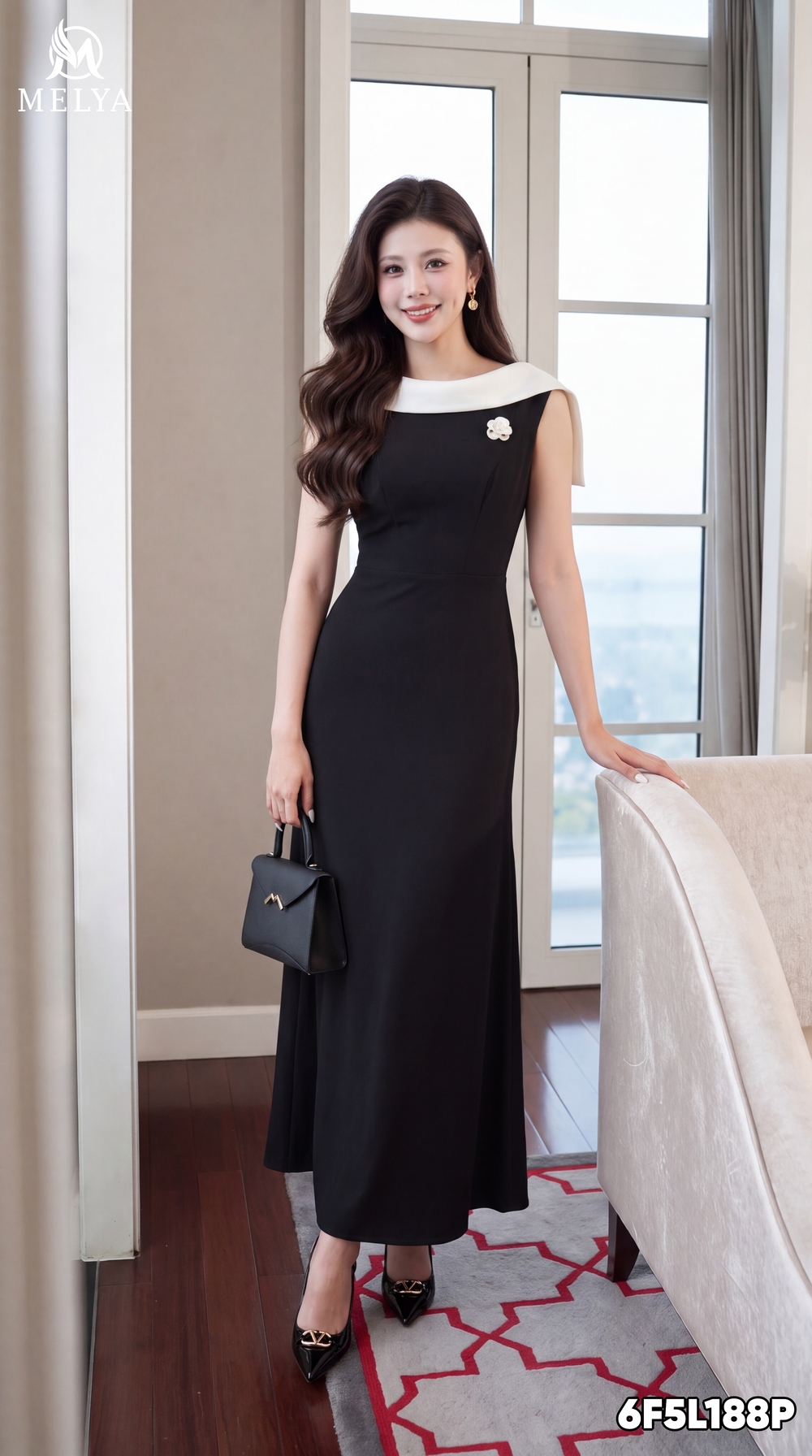 Đầm đuôi cá - Ivory noir dress