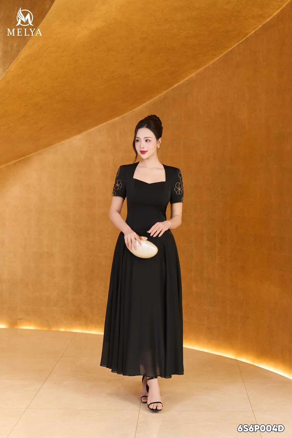 Đầm xòe - Allure dress - Đen ánh