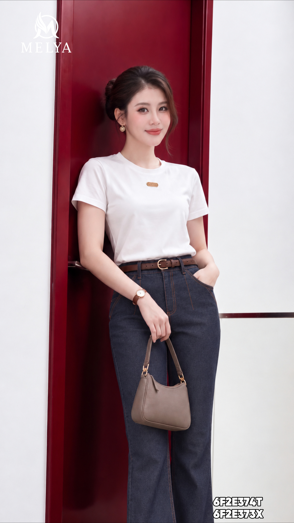 Quần ống vảy - Denim xanh than