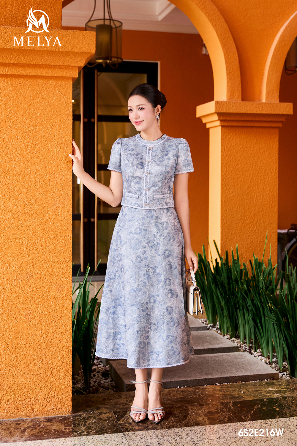 Set bộ - Blue Mist Jacquard - Xanh dương