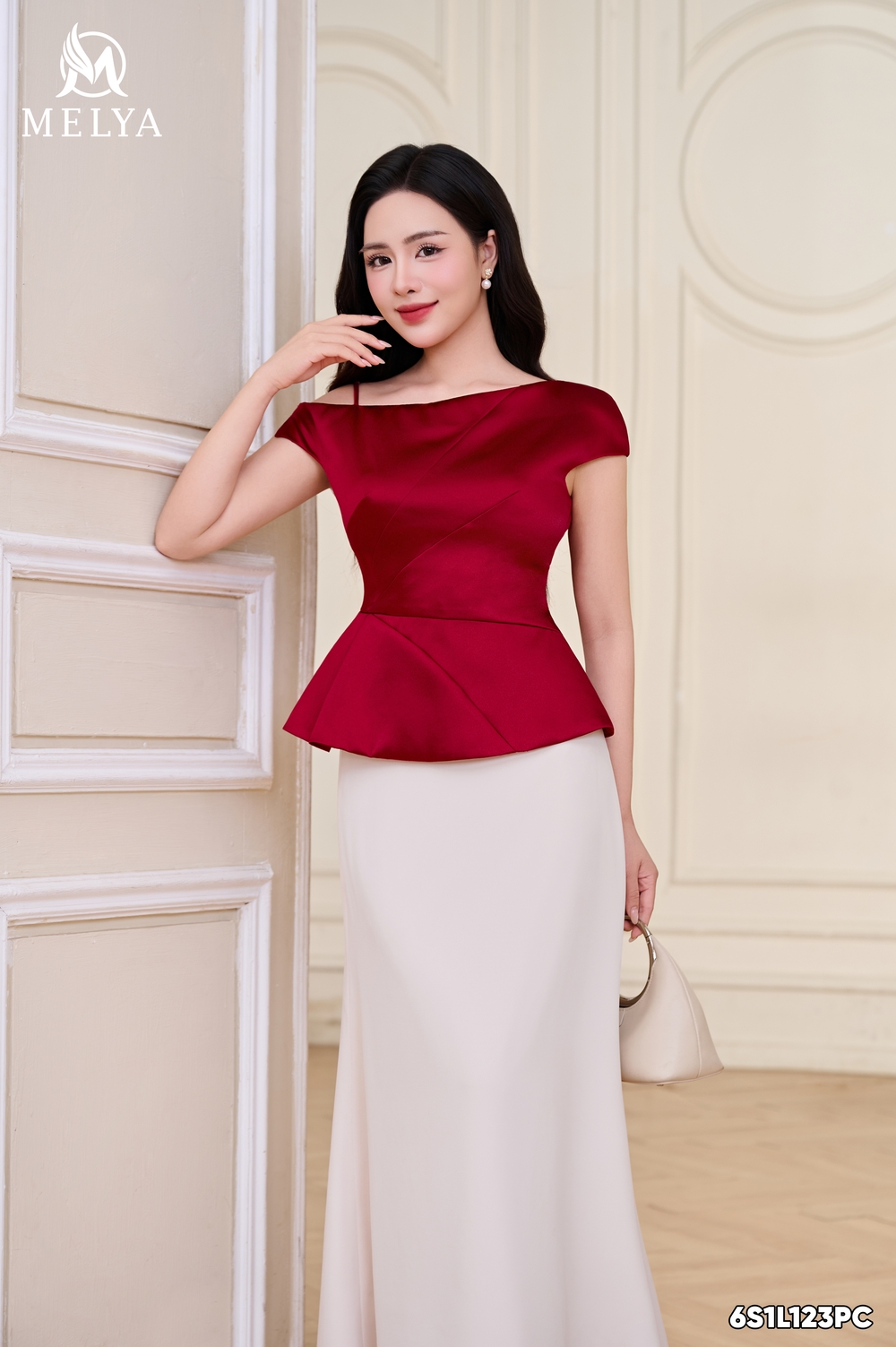 Set bộ - Hồng ngọc an nhiên - Đỏ phối kem