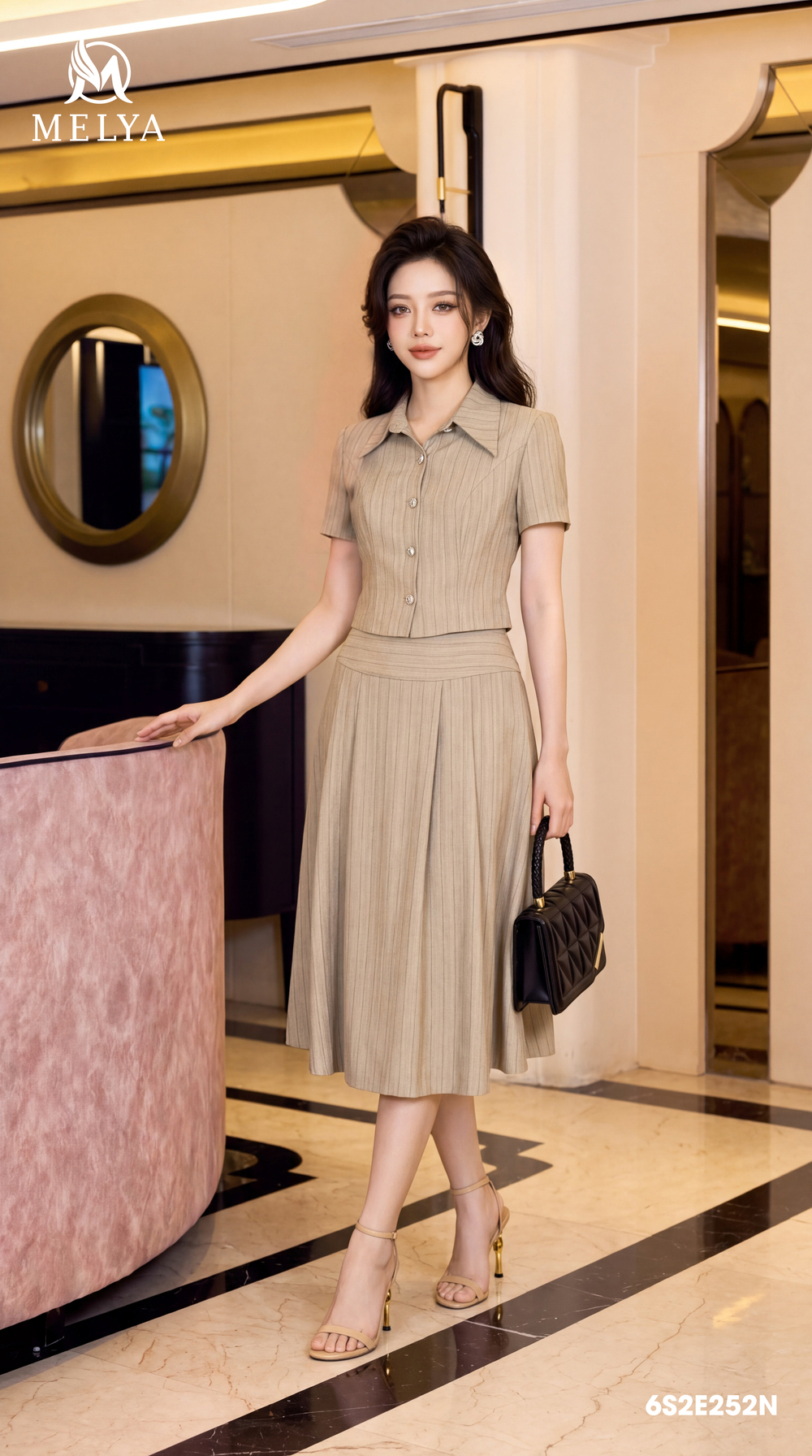 Set bộ - Sienna line - Nâu ghi